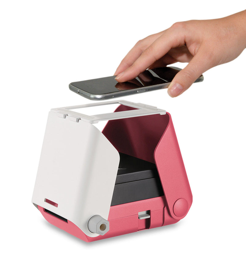  [AUSTRALIA] - KiiPix Portable Portable Printer & Photo Scanner Compatible with FUJIFILM Instax Mini Film, Pink