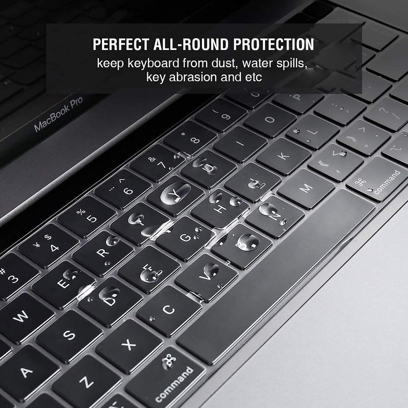  [AUSTRALIA] - EooCoo Compatible for MacBook Pro 13 Inch Case 2021 2020 M1 A2338 A2251 A2289 A2159 A1989 A1706 Hard Case with Keyboard Cover, Screen Protector & Cleaning Cloth - Sparkly Clear 2020 Macbook Pro 13 with Touch Bar