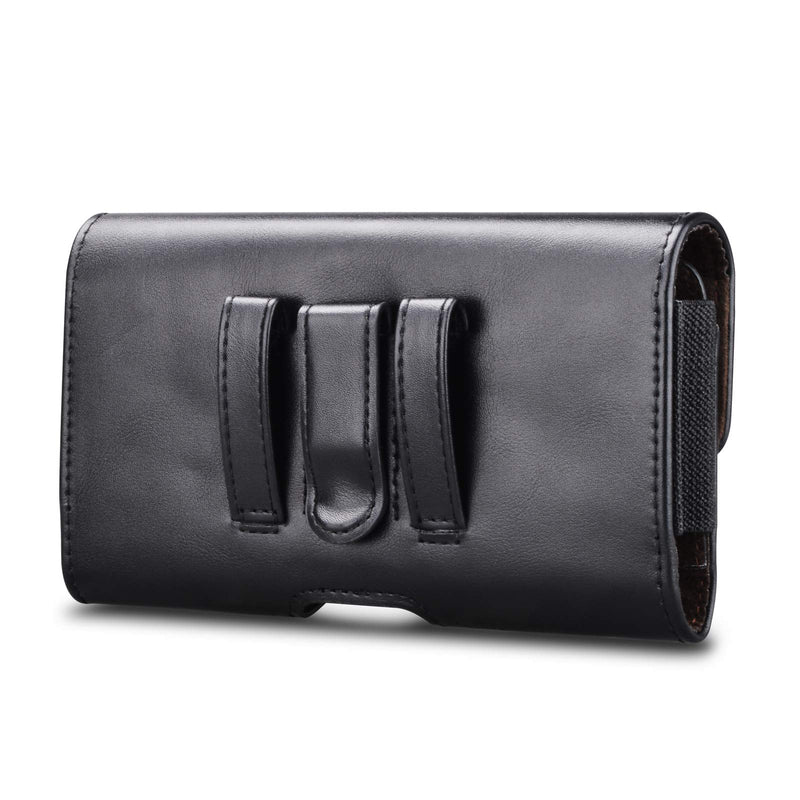  [AUSTRALIA] - Njjex Phone Holster for Samsung Galaxy S21 Ultra S20+ S10 S9 A01 A11 A21 A51 A71 A02S A12 A32 A42 A52 Note 20 10 iPhone 13 Pro Max 12 11 XS XR 8 7 6 Leather Belt Clip Loops Phone Holder Carrying Pouch