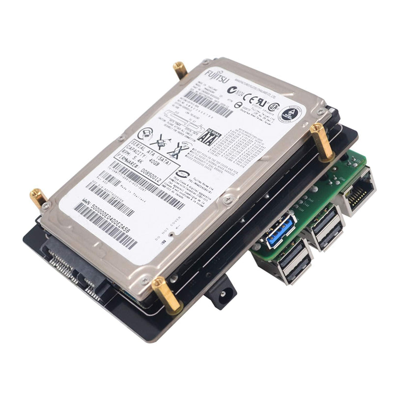  [AUSTRALIA] - GeeekPi X820 V3.0 2.5" SATA HDD/SSD Shield Expansion Board Kit for Raspberry Pi 1 Model B+/ 2 Model B / 3 Model B / 3 Model B+
