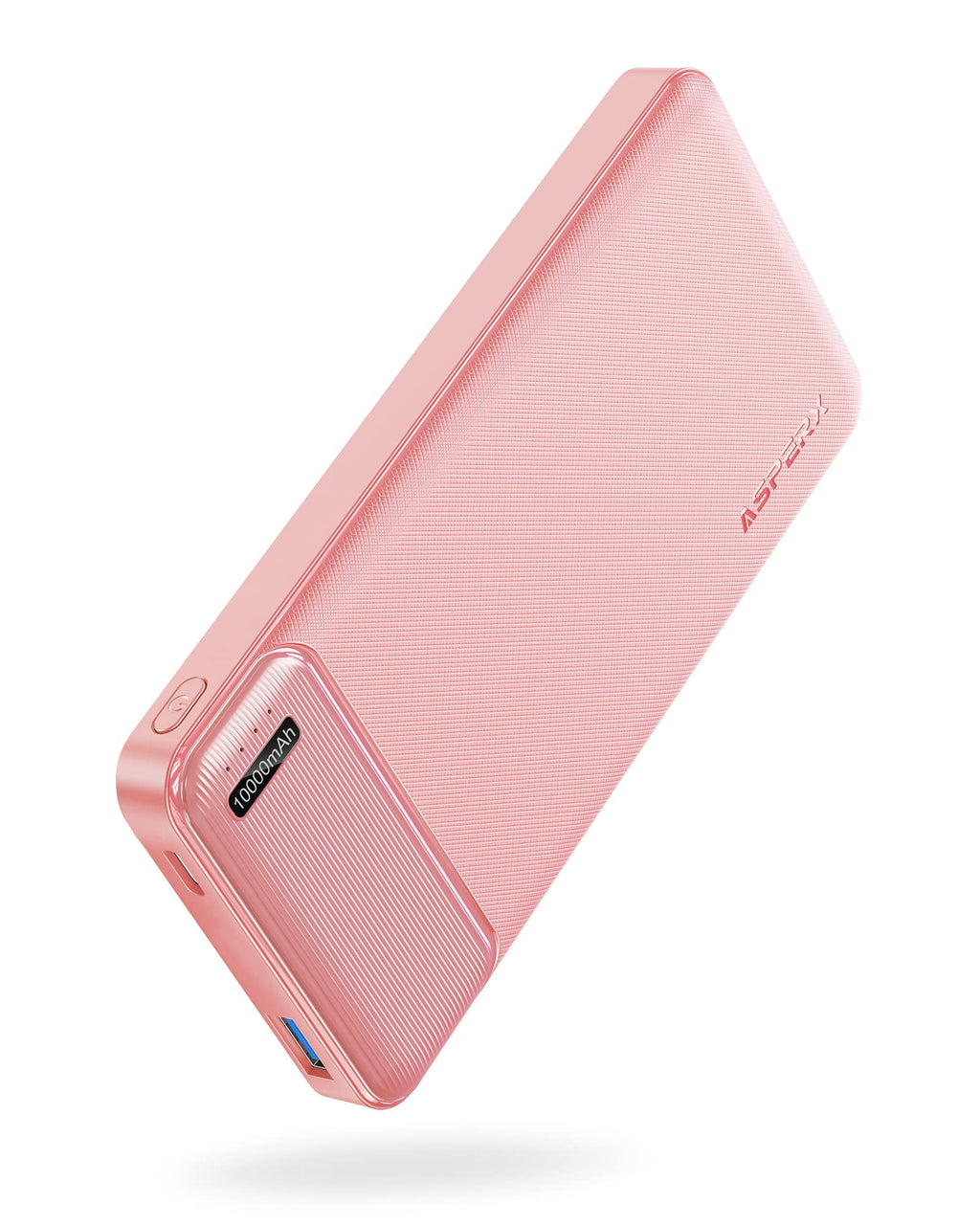  [AUSTRALIA] - AsperX 22.5W 10000mAh Portable Charger USB C Output Power Bank Fast Charging, External Battery Pack Portable Phone Charger for iPhone, Samsung, Android and More Pink