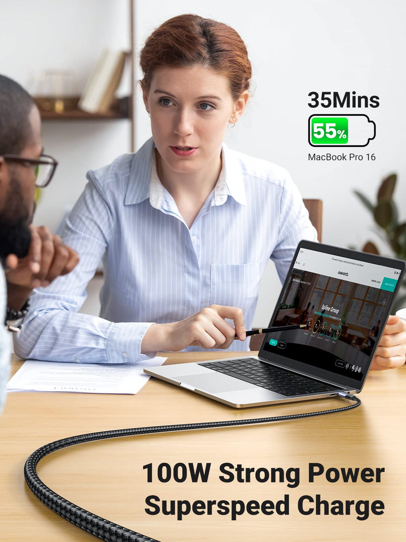  [AUSTRALIA] - UGREEN USB C 3.2 Gen 2 10Gbps USB C to USB C Cable, 4K Video Output 100W Power Delivery Compatible with Thunderbolt 3, MacBook, iPad, Chromebook, Samsung Galaxy S23, Pixel 7, PS5, Switch, etc. 3.3FT