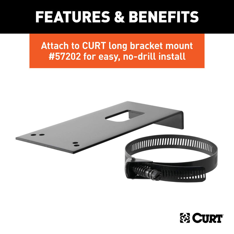  [AUSTRALIA] - CURT 58291 Vehicle-Side Trailer Wiring Harness Mounting Bracket for 7-Way RV Blade