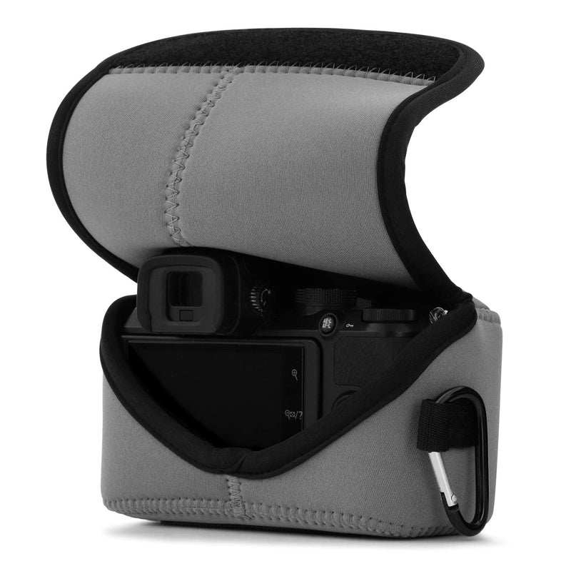  [AUSTRALIA] - MegaGear Ultra Light Neoprene Camera Case Compatible with Nikon Z50 (16-50mm) Gray