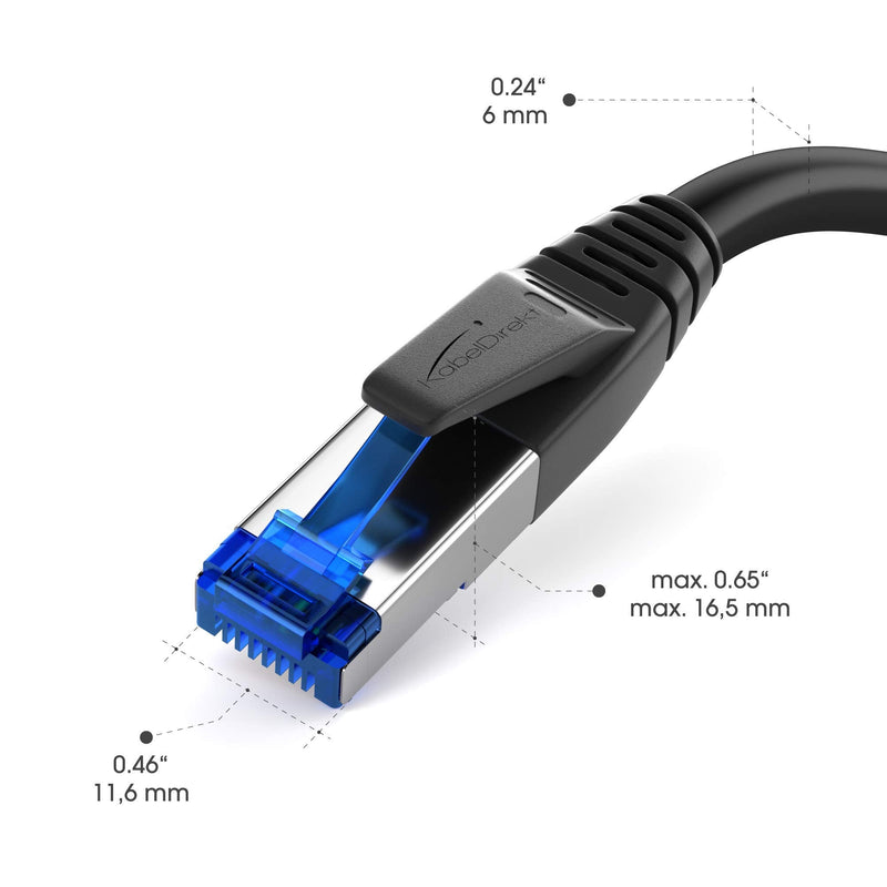  [AUSTRALIA] - Cat 7 Ethernet Cable with Break-Proof Design, Internet Cable & LAN Cable – 3ft (Network Cable, 10Gbit/s for Maximum Fiber Optic Speed, Ultra-Secure Triple Shielding, RJ45 Plug) – by CableDirect