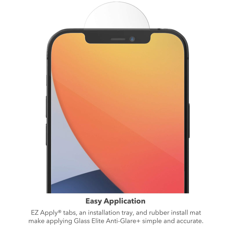  [AUSTRALIA] - ZAGG InvisibleShield Glass Elite Anti-Glare Plus - Blocks Glare from your device - Made for New iPhone 6.1" 2020/11/XR iPhone 12 Pro