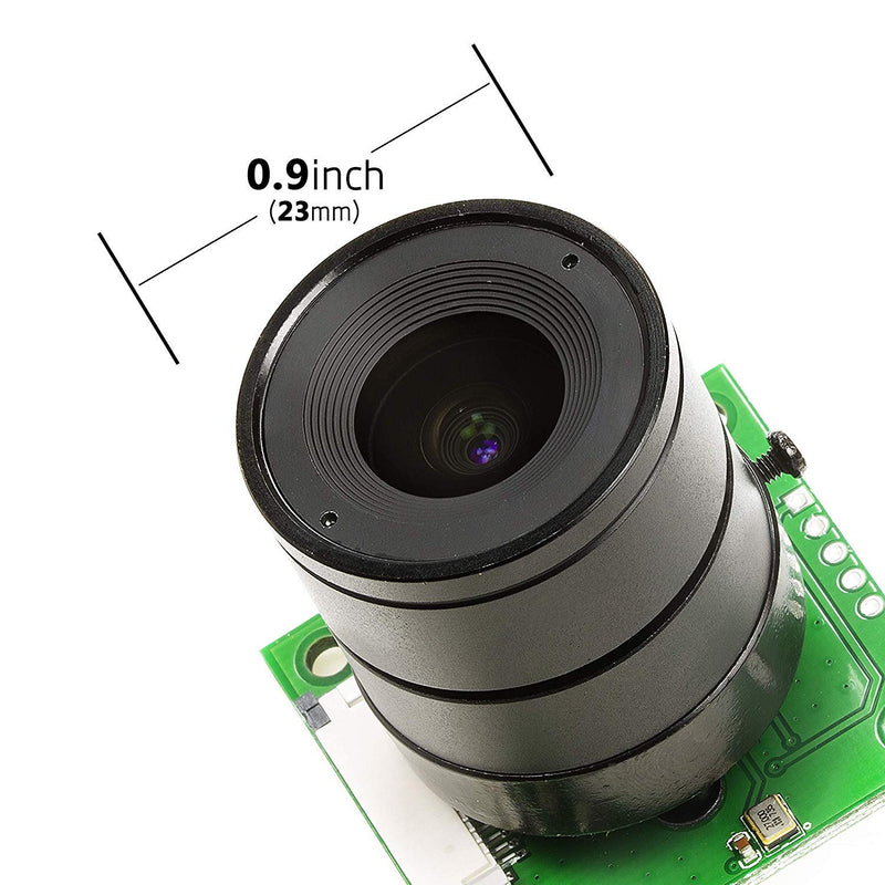  [AUSTRALIA] - Arducam for Raspberry Pi Camera, Interchangeable CS Mount Lens for Pi 4, 3, 3B+, 5MP OV5647 1080P CS Lens Camera for RPi