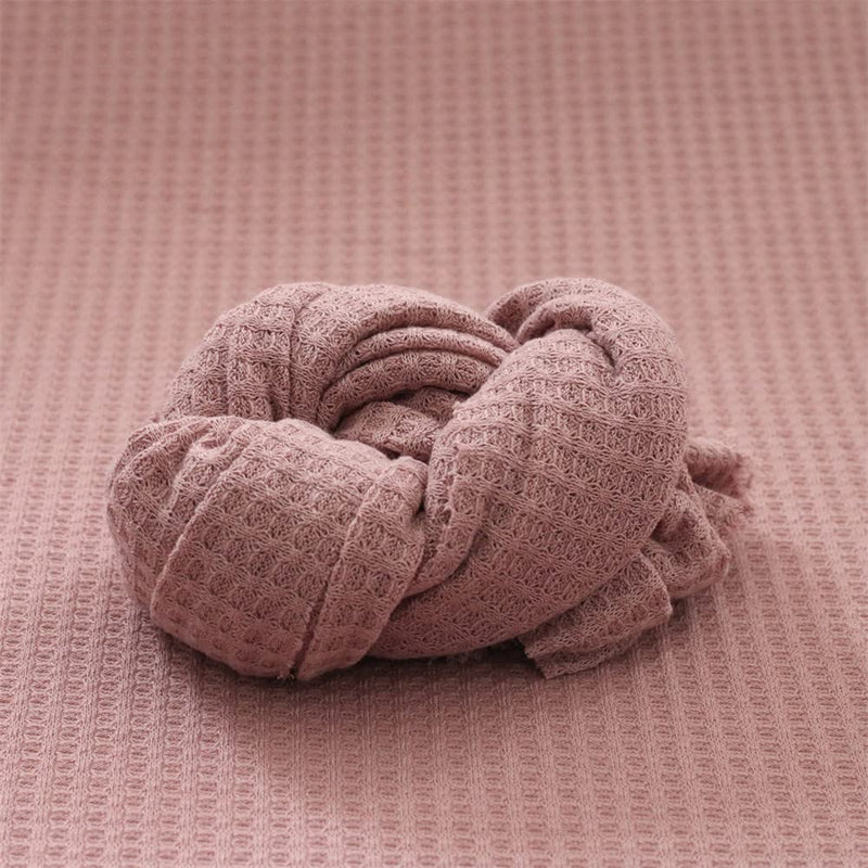  [AUSTRALIA] - Newborn Photography Props Blanket Wrap Soft Knitted Stretch Baby Boys Girls Photoshoot Prop Cloth (Lotus Color) Lotus Color