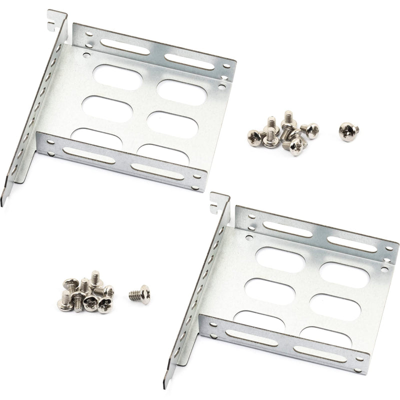  [AUSTRALIA] - 2pcs 2.5" Hard Drive Tray Holder for PCI SSD HDD Metal Mounting Bracket Adapter