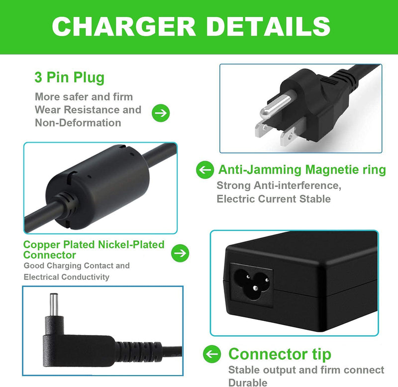  [AUSTRALIA] - 19V 3.42A 65W Replacement Laptop Battery Charger for Acer ChromeBook C720 C720P AC Adapter Power Supply Cord