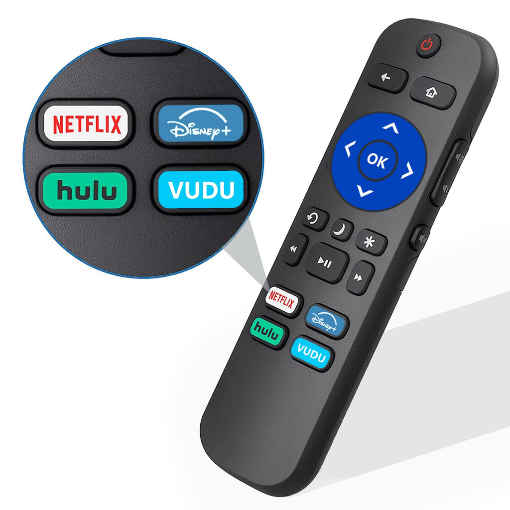  [AUSTRALIA] - Replacement Remote for Roku Series Tv, Compatible Hisense/Onn/TCL/Sharp/Jvc Roku Built-in TV (Not for Box and Express and Stick) by Can-Meageren 1pack