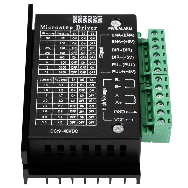  [AUSTRALIA] - TB6600 DC 9-40V 160W 0.2-5A stepper motor driver, phase hybrid hybrid stepper motor driver board stepper controller module board 32 microstep, CNC engraving machine stepper motor driver control