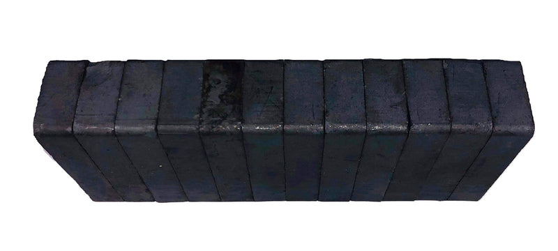 AZ Industries Ceramic Block Domino Magnet, 12-Pack, 1 7/8" x 7/8" x 3/8" Rectangular Magnets - LeoForward Australia
