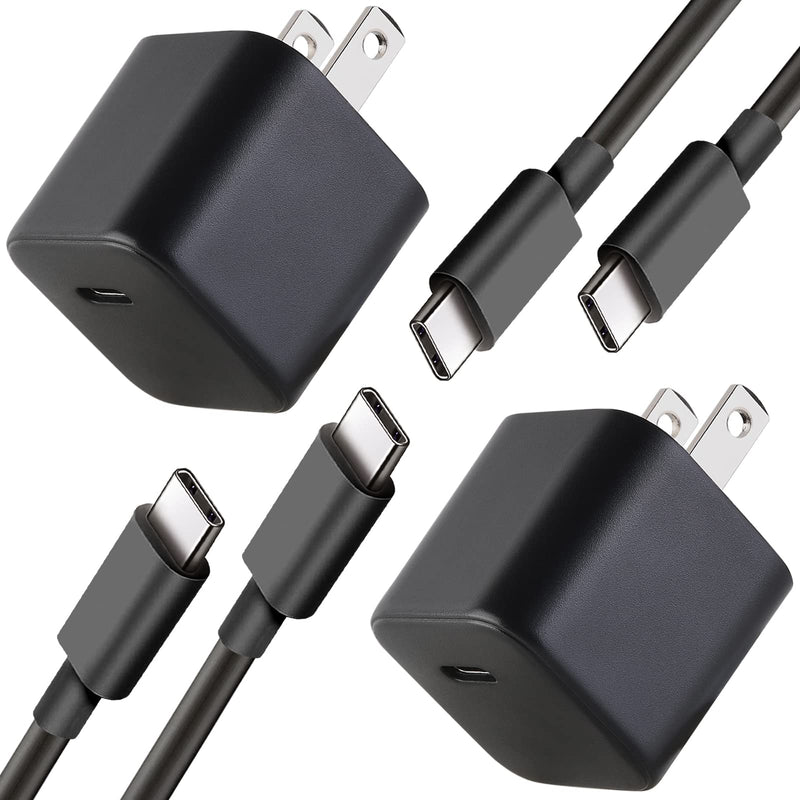  [AUSTRALIA] - Made for Amazon,[2 Pack] 15W Kindle Fire Fast Charger with 6.6Ft USB-C Cable (Designed for use with USB-C Version Fire Tablets and Kindle E-Readers