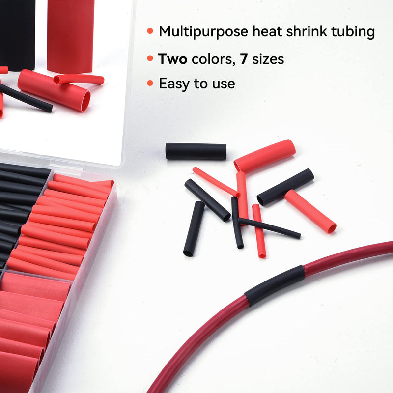  [AUSTRALIA] - Heat Shrink Tubing Set, Preciva 410 Heat Shrink Tubing Assortment Shrink Ratio 3:1 Heat Shrink Tubing Heat Shrink Tubing Set