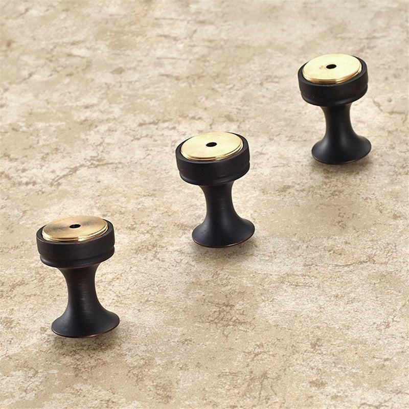 BigBig Home Oil Rubbed Bronze Towel Hooks, Bathrooms Wall Hook Brass Hand Robe Hooks Round Base Coat Hanger 2 Pack 2pcs ORB Finish Coat Hook - LeoForward Australia