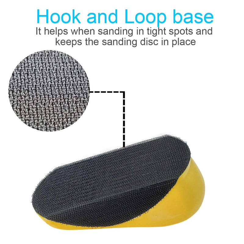  [AUSTRALIA] - M-jump 5 inch Mouse Hand Sanding Pad Hook and Loop Sanding Block Hook Backing Plate For Woodworking, Furniture Restoration, Home and Automotive Body.