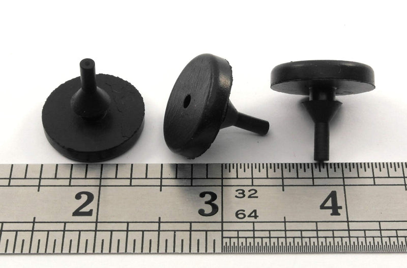  [AUSTRALIA] - Round Rubber Pull-Through Bumper 7/8" Diameter for 1/8" Hole in 1/8" Thick Material (6)