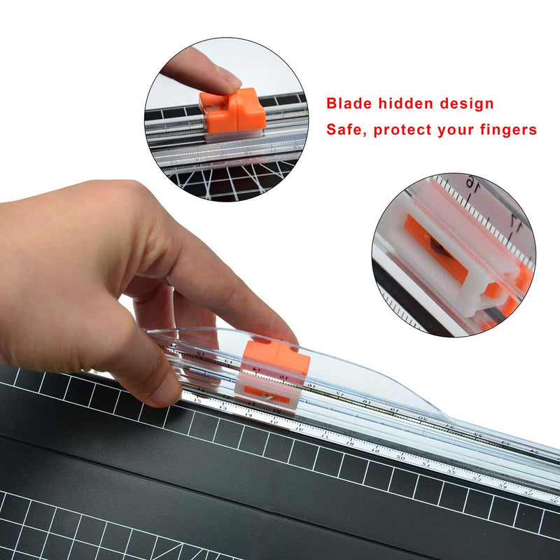  [AUSTRALIA] - WORKLION Paper Trimmer Replacement Blades with Automatic Security Safeguard Design - A4 Paper Cutter Blade Refill (4 Pack)