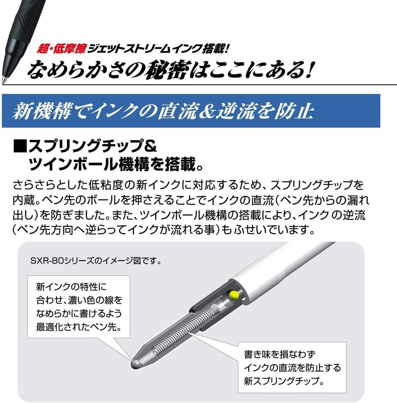  [AUSTRALIA] - Uni Jetstream Multi Pen 4 and 1, 0.5mm Ballpoint Pen (Black, Red, Blue, Green) and 0.5mm Mechanical Pencil, Pale Green (MSXE5100005.52)