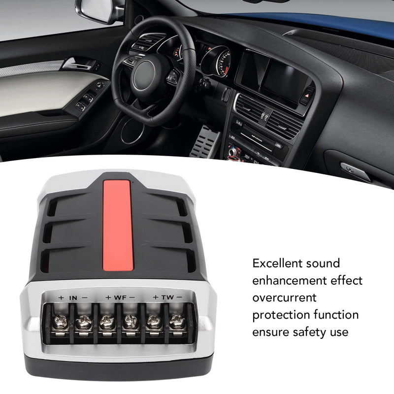  [AUSTRALIA] - 2 Way Crossover, 2 Pcs Car o Passive Crossover 12V 80W Power Output 2 Way Speaker Frequency Divider for o Component Systems