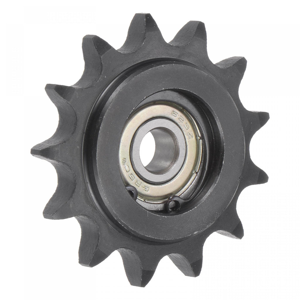  [AUSTRALIA] - uxcell #40 Chain Idler Sprocket, 9mm Bore 1/2" Pitch 13 Tooth Tensioner, Black Oxide Finish C45 Carbon Steel with Insert Single Bearing for ISO 08B Chains