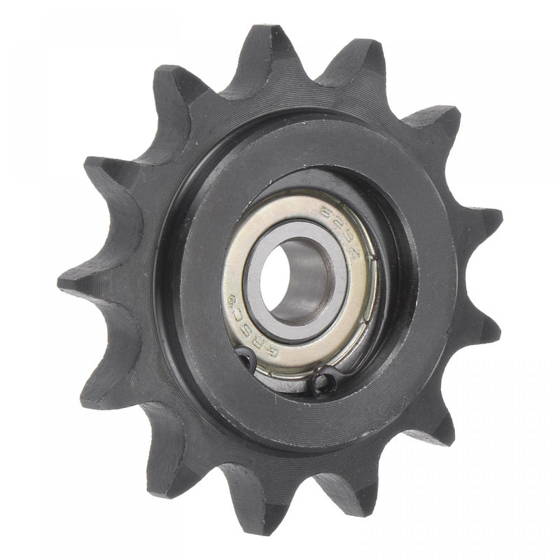  [AUSTRALIA] - uxcell #40 Chain Idler Sprocket, 9mm Bore 1/2" Pitch 13 Tooth Tensioner, Black Oxide Finish C45 Carbon Steel with Insert Single Bearing for ISO 08B Chains