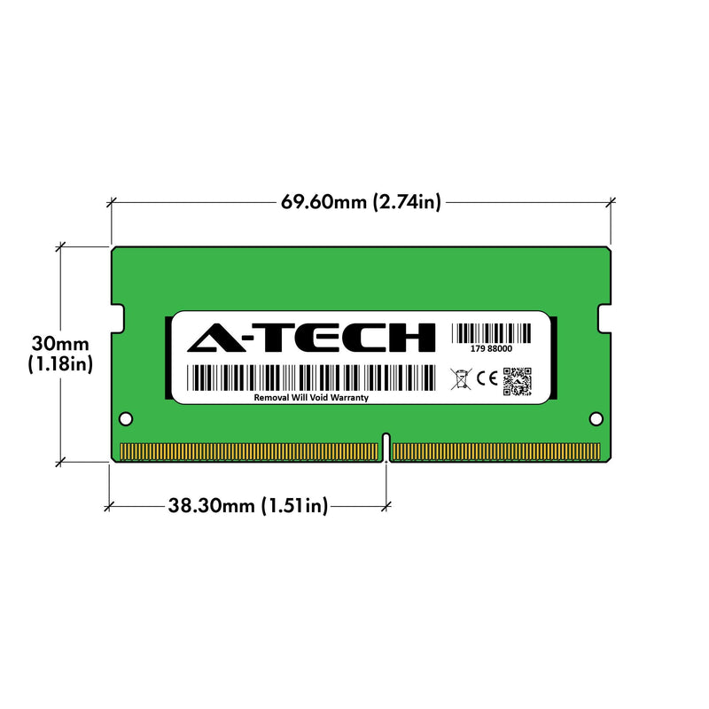  [AUSTRALIA] - A-Tech 16GB Kit (2x8GB) RAM Replacement for Crucial CT2K8G4SFS824A | DDR4 2400 MHz PC4-19200 1Rx8 1.2V SODIMM 260-Pin Non-ECC Memory Modules