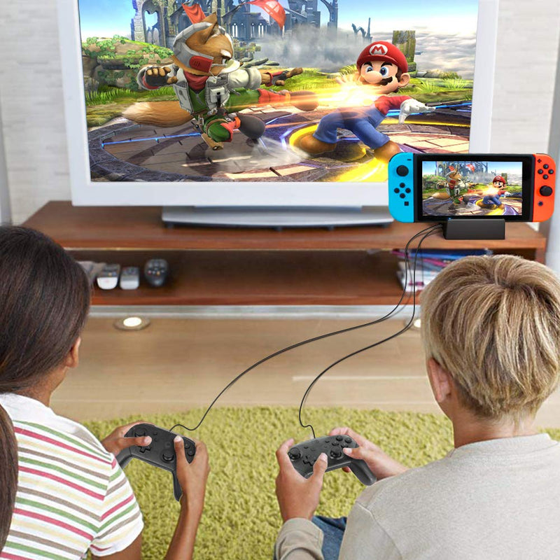  [AUSTRALIA] - Ponkor Docking Station for Nintendo Switch, Charging Dock 4K HDMI TV Adapter Charger Set Replacement Compatible with Official Nintendo Switch Dock (No Charging Cable)