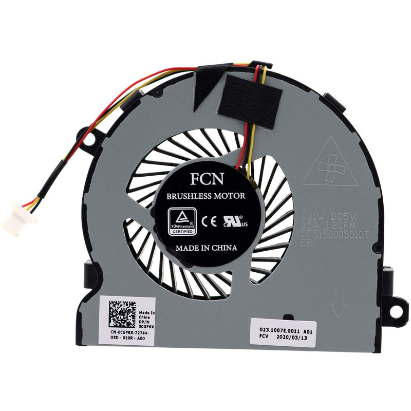  [AUSTRALIA] - Deal4GO CPU Cooling Fan Cooler for Dell Inspiron 15 5547 5548 5545 5543 5542 5557 3467 3565 3567 3568 3576 Inspiron 14 5445 5447 5448 CGF6X 3RRG4 03RRG4 DFS170005010T