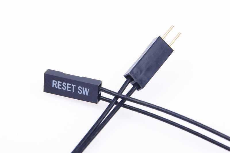  [AUSTRALIA] - LM YN Motherboard Extension Cable Set Silver Plating Cord Gold-Plated Plug Six Kinds of Extension Cord POWE LED HDD LED Power SW Reset SW HD Audio Front USB Extension Cable Length 19 inches