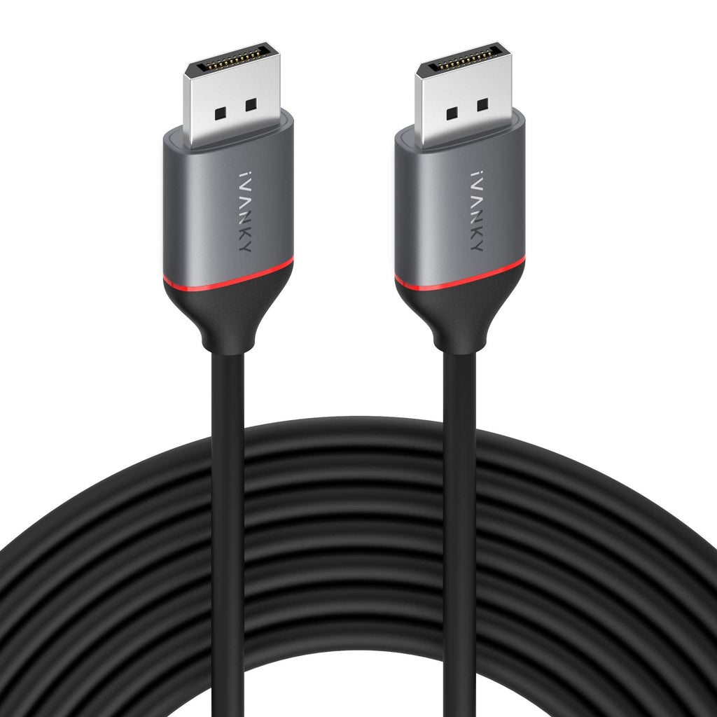  [AUSTRALIA] - DisplayPort Cable 15FT, iVANKY DP Cable, [Updated New Model] DisplayPort 1.2 Cable, 4K@60Hz, 2K@165Hz, 2K@144Hz, 3D, DisplayPort to DisplayPort Cable, Compatible Laptop, PC, Gaming Monitor, TV 15 Feet