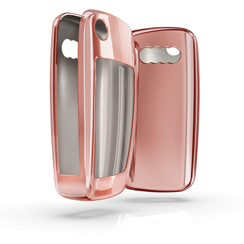 kwmobile Key Cover Compatible with Audi - Rose Gold High Gloss - LeoForward Australia