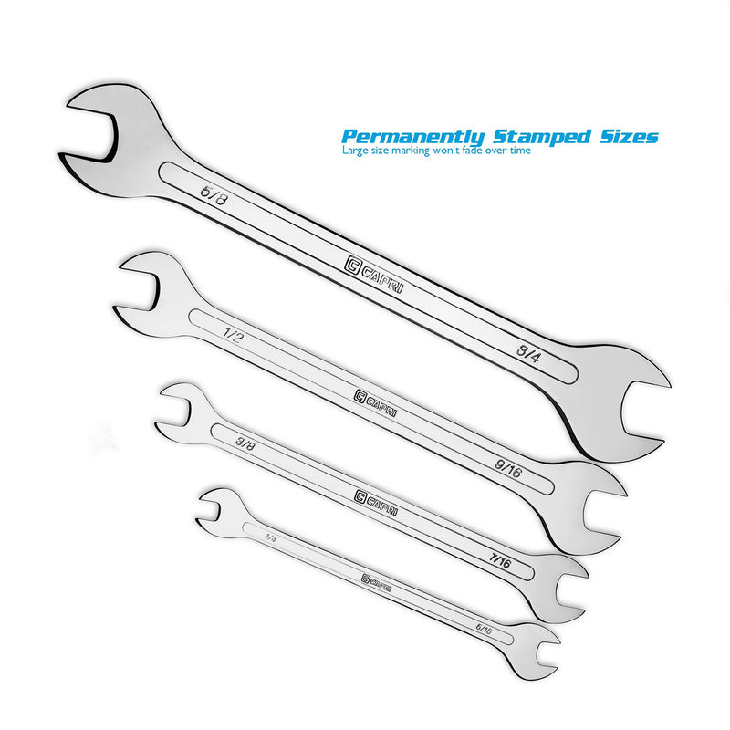  [AUSTRALIA] - Capri Tools 1/2 in. x 9/16 in. Super-Thin Open End Wrench, SAE 1/2 in x 9/16 in