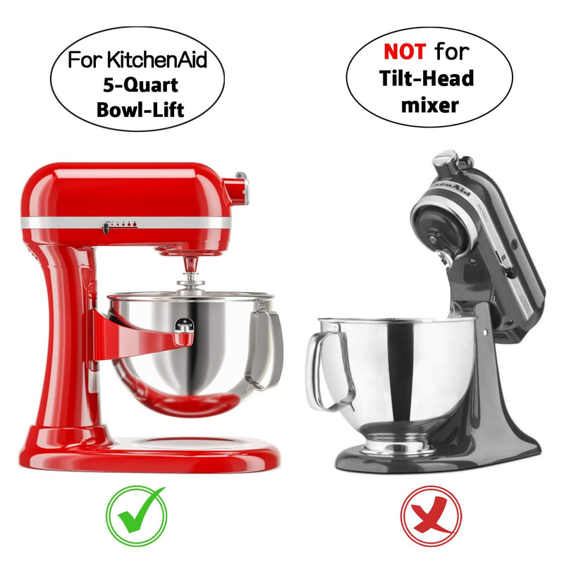  [AUSTRALIA] - 5 Quart Kitchen Mixer Attachments, Flex Edge Beater Paddle with Scraper for 5 QT Bowl-lift Kitchen Stand Mixer, Kitchen Mixer Accessory Replacement