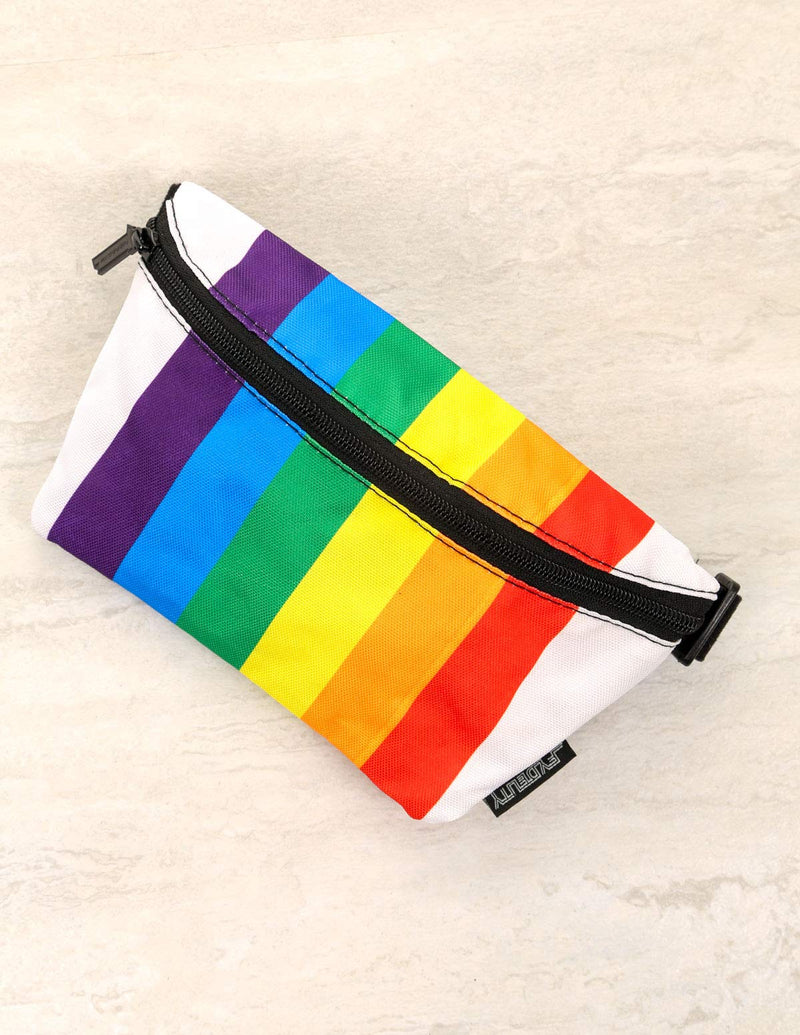 FYDELITY-Fanny Pack|Women|Crossbody Sling Belt Bag Waist Packs|RAINBOW STRIPE - LeoForward Australia