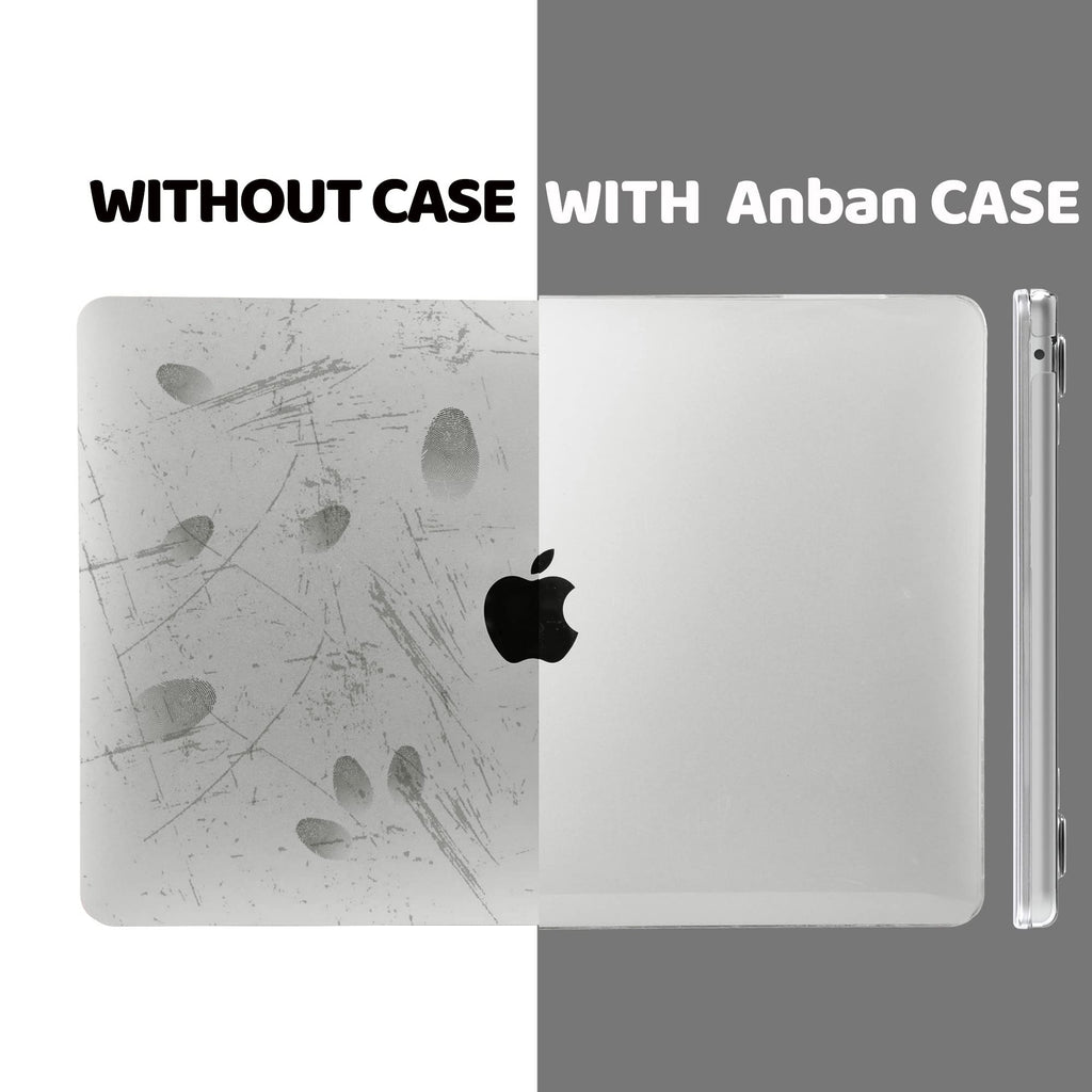  [AUSTRALIA] - Anban Compatible with MacBook Air 15 inch Case 2023 M2 A2941 Touch ID Liquid Retina Display, Plastic Laptop Hard Shell Case +Keyboard Cover + Screen Protector for MacBook Air 15-inch, Crystal Clear