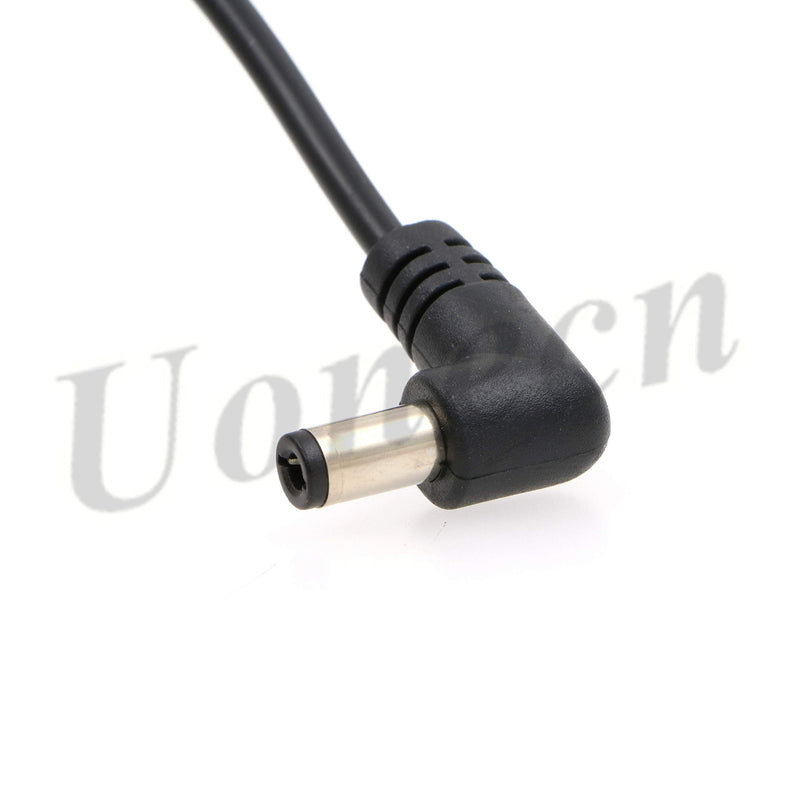  [AUSTRALIA] - Uonecn Right Angle DC Male to 2 Pin Male Teradek Bolt Power Cable for Transmitter Tilta Battery Plate on The FS7