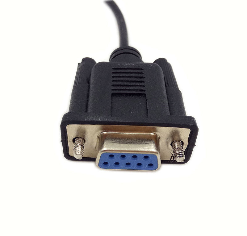 DB9 9 Pin Female to 3.5mm Male Plug Serial Cable RS232 to 1/8 inch Conversion Cable - 6FT/1.8M - LeoForward Australia