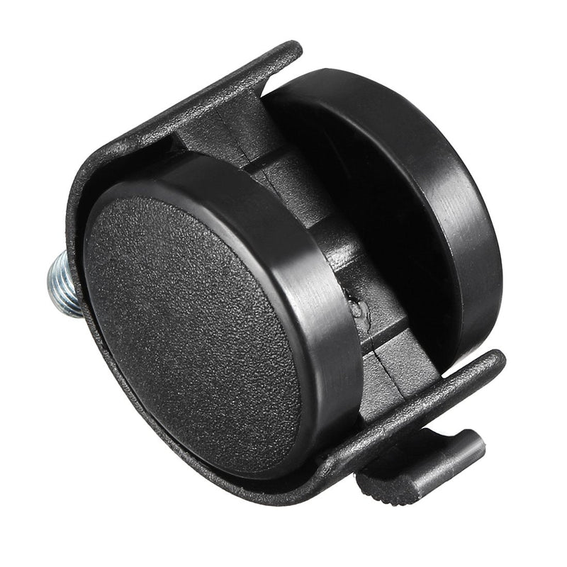  [AUSTRALIA] - uxcell 1.5 Inch Swivel Caster Wheels Nylon 360 Degree Threaded Stem Caster Wheel with Brake, M8 x 15mm, 100lb Total Capacity, Pack of 4