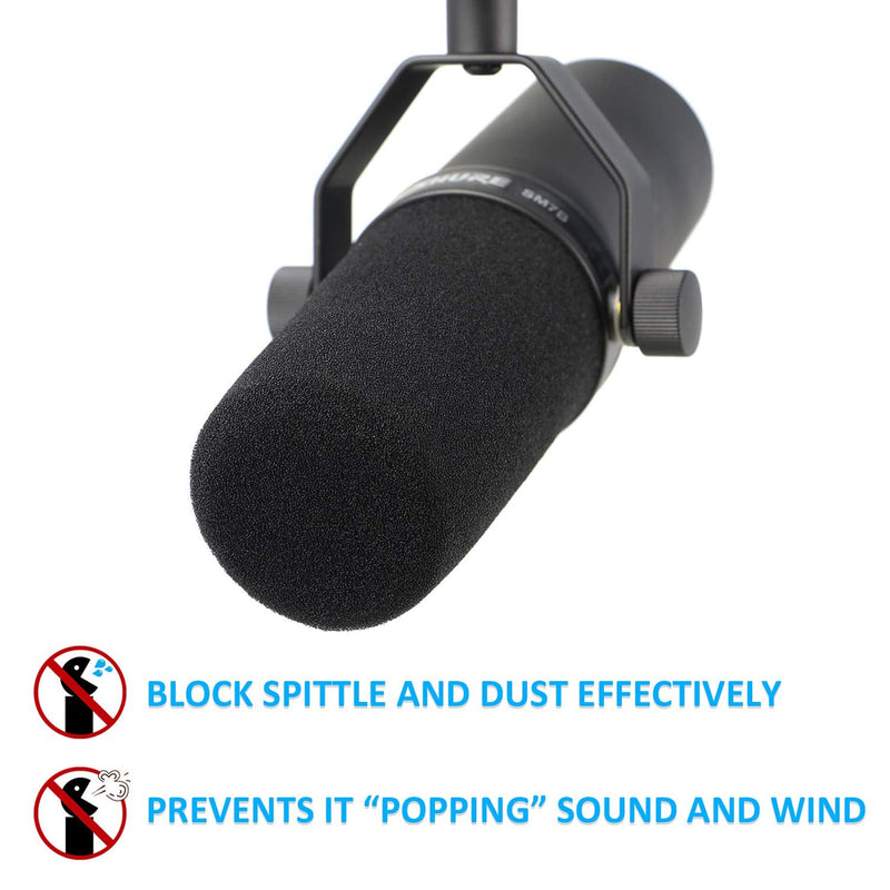  [AUSTRALIA] - SM7B Windscreen - Mic Pop Filter Foam Cover Compatible with Shure SM7B Microphone to Blocks Out Plosives by YOUSHARES