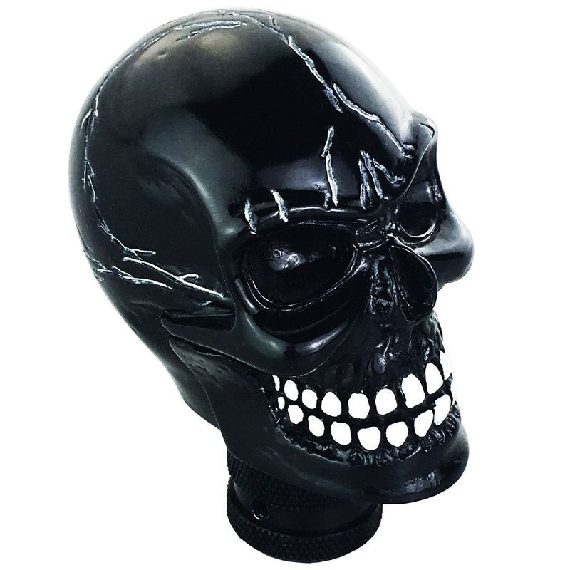  [AUSTRALIA] - Lunsom Skull Shifter Head Knob Resin Car Transmission Shift Stick Handle Shifting Head Fit Universal Automatic Manual Vehicle (Black) Black