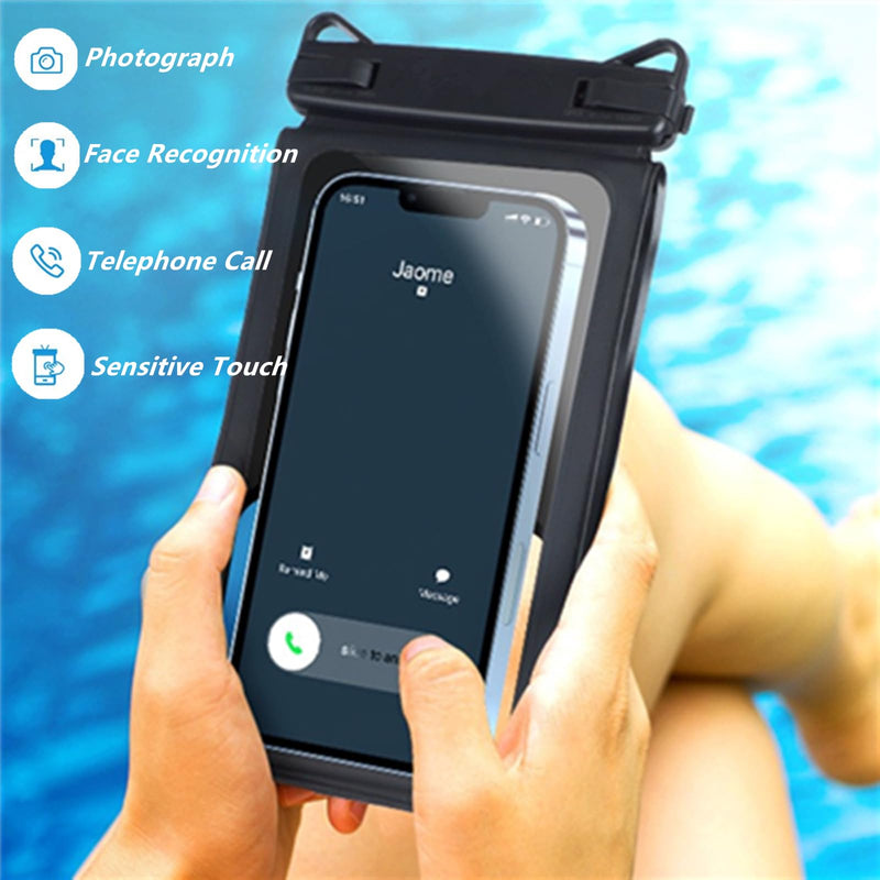  [AUSTRALIA] - 2 Pieces Waterproof Phone Pouch, 6.7 Inches Double Space Waterproof Phone Lanyard Case for iPhone 14 13 12 11 Pro Max XS XR X Samsung Galaxy S23 S22 S21 S20 Ultra, Dry Bag for Vacation Beach Pool