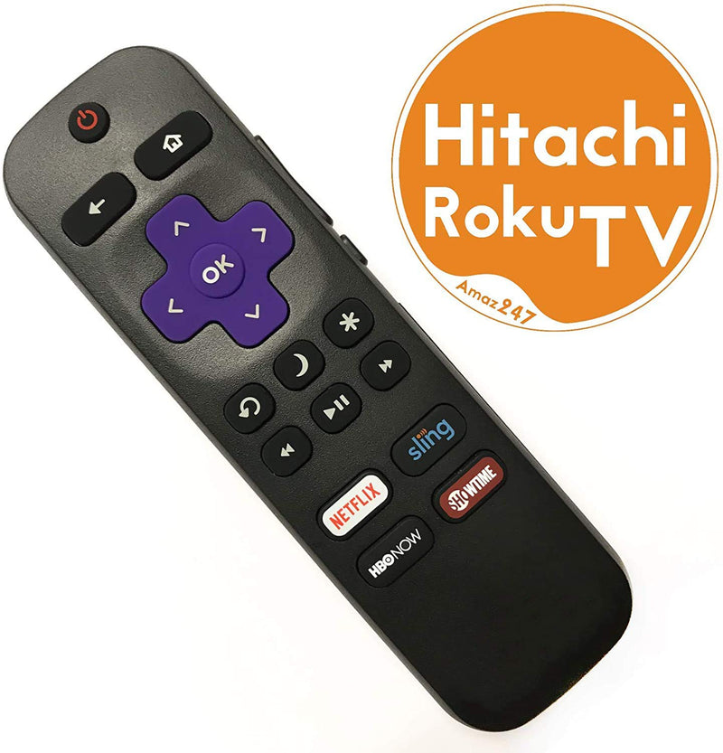 Hitachi Roku TV Remote w/Volume Control & TV Power Button for All Hitachi Roku TV (Roku Built-in TV, NOT Roku Player Connect w/TV) - LeoForward Australia