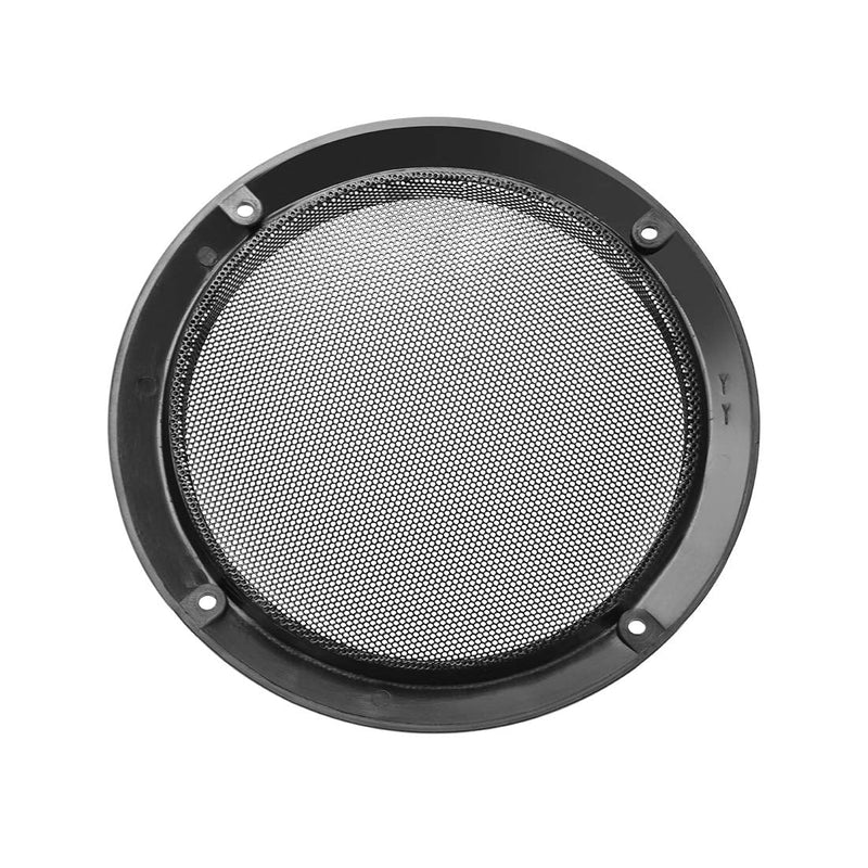  [AUSTRALIA] - uxcell Speaker Grill Cover 6.5 Inch 184mm Mesh Decorative Circle Subwoofer Guard Protector Black 2pcs