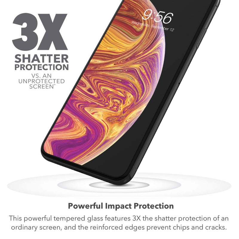  [AUSTRALIA] - ZAGG InvisibleShield Glass+ Screen Protector – High-definition Tempered Glass Made for Apple iPhone 11 Pro Max & OTTERBOX SYMMETRY CLEAR SERIES Case for iPhone 11 Pro Max - CLEAR Protector + Case CLEAR