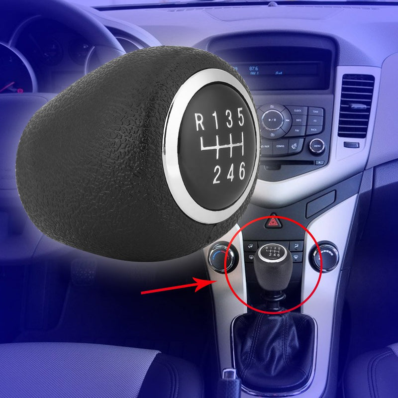  [AUSTRALIA] - Acouto 6 Speed Car Gear Shift Knob Head Manual Shifter Knob Head For Chevrolet Cruze 2008-2012(6 Speed)