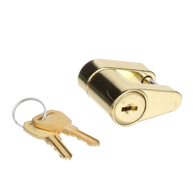  [AUSTRALIA] - SEACHOICE 37401 Solid Brass Trailer Hitch Coupler Lock with 2 Matching Keys