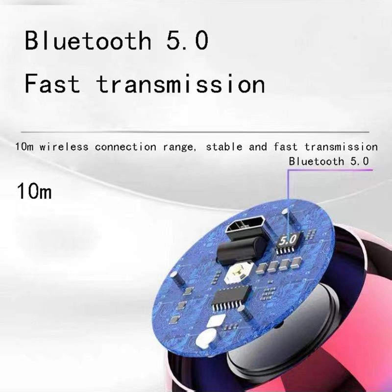 Small Bluetooth Speaker Portable Wireless，Colorful Metal case - Stereo Sound Mini Bluetooth Speaker purple - LeoForward Australia