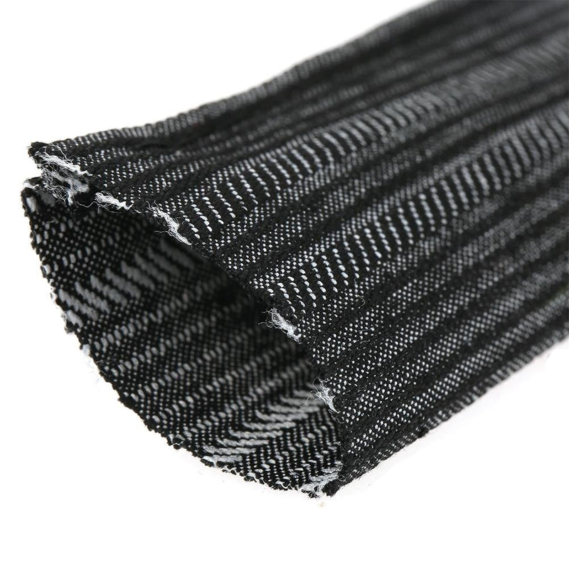  [AUSTRALIA] - 25FT 7.5M Nylon Protective Cable Cover, Hydraulic Hose Protector Sleeve TIG Cable Cover, Nylon Cable Management Sleeve for Welding Torch Hydraulic Hose